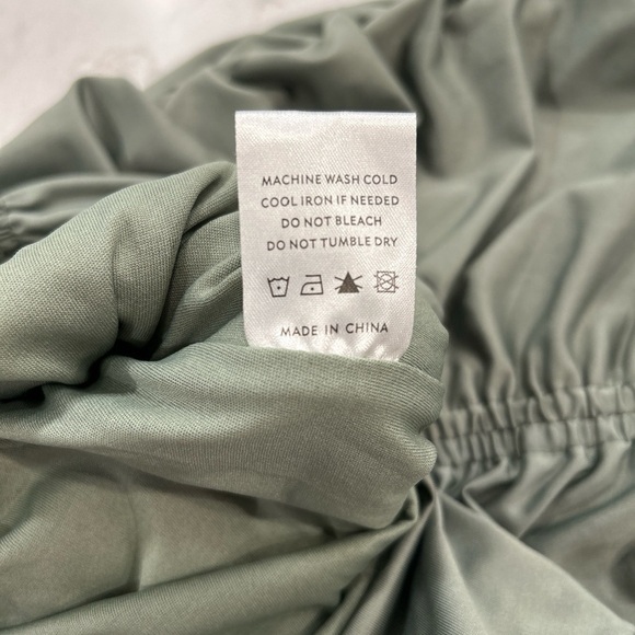 Baltic Born Women's Camden Town Midi Dress Ruched Green Sage Size Small - Picture 10 of 14
